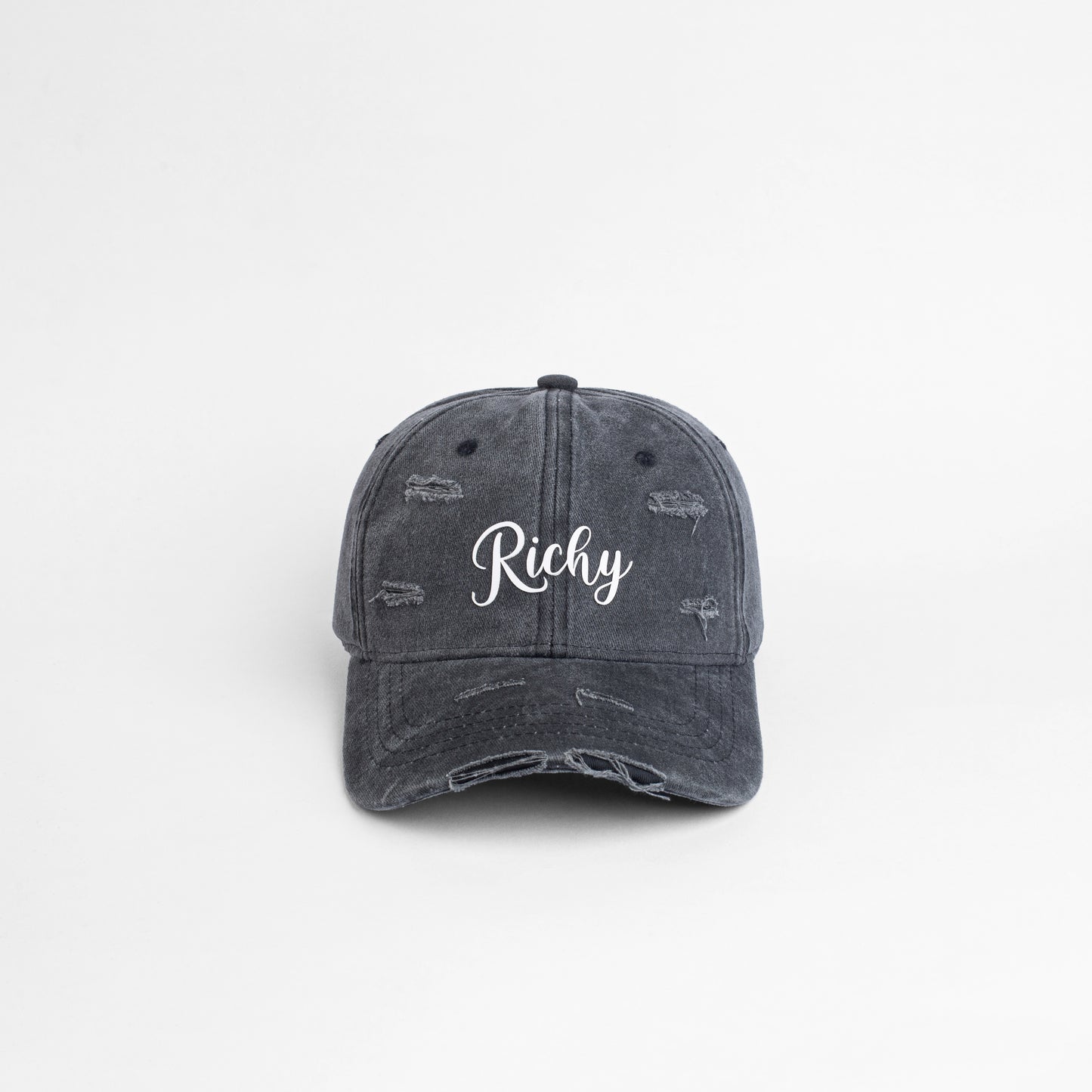 Grey distressed Cap