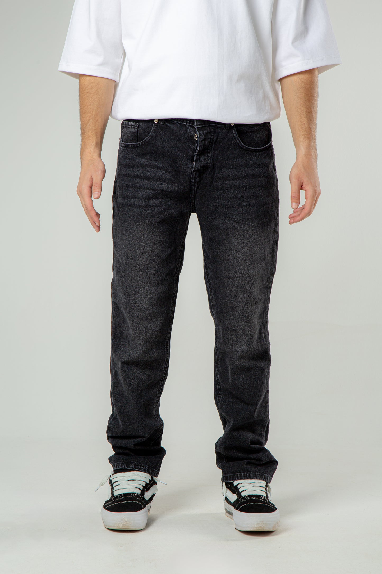 Dark Grey Loose Fit Jeans