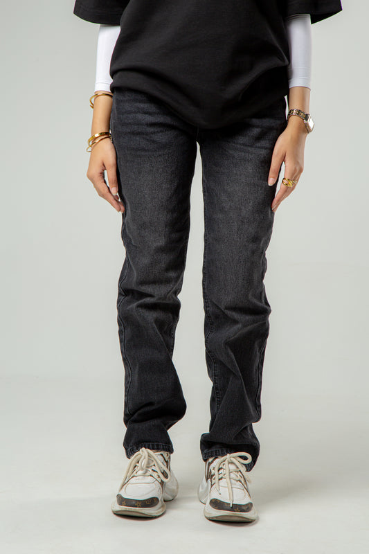 Dark Grey Loose Fit Jeans